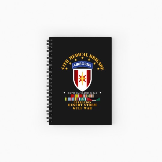 Army 44th Medical Brigade Desert Storm w DS Svc Spiral Notebooks   Ruled Line