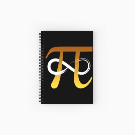 Pi Number 3 14 Infinity Symbol Funny Math Geek Spiral Notebooks   Ruled Line