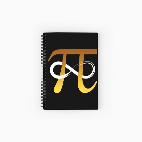 Pi Number 3 14 Infinity Symbol Funny Math Geek Spiral Notebooks   Ruled Line