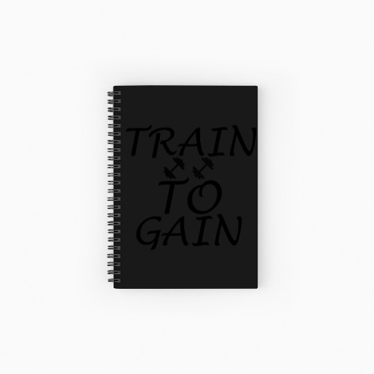TRAIN TO GAIN Spiral Notebooks   Ruled Line