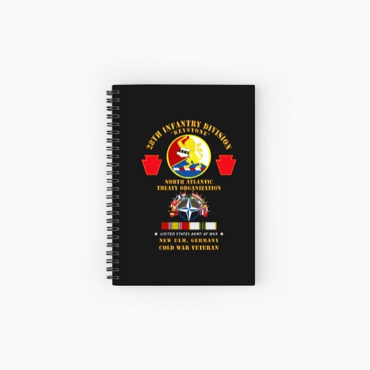 Army 28th Inf Div NATO New Ulm Germany w COLD SVC Spiral Notebooks   Ruled Line