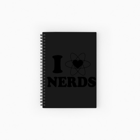 I LOVE NERDS Spiral Notebooks   Ruled Line