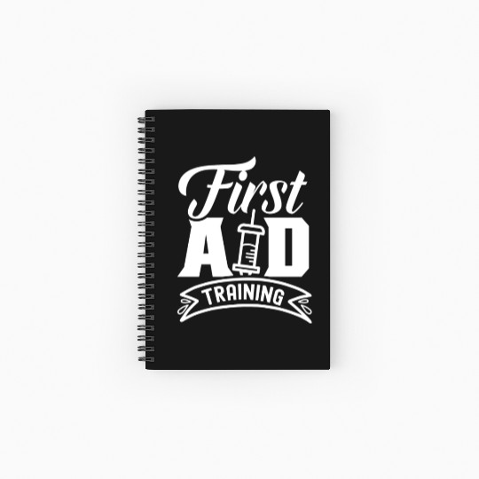 First Aid Training Care Course Emergency Coach Spiral Notebooks   Ruled Line
