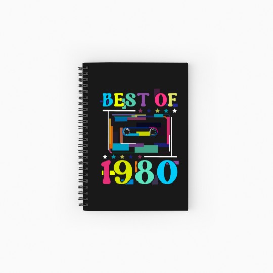 Best Of 1980 | Birthday Spiral Notebooks   Ruled Line | Birthday Retro