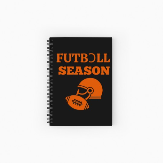 Football Season design Spiral Notebooks   Ruled Line