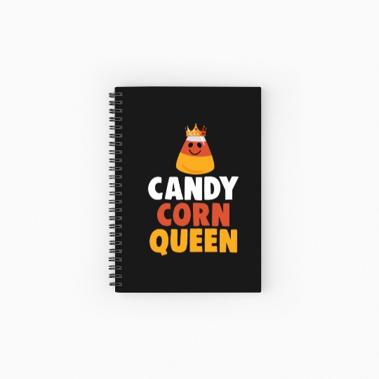 Candy Corn Queen Halloween Trick Or Treat Spiral Notebooks   Ruled Line