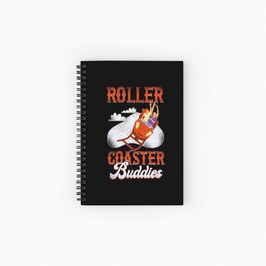 Roller Coaster Friends Besties Spiral Notebooks   Ruled Line