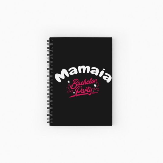 Bachelor Party Spiral Notebooks   Ruled Line Mamaia Pre Wedding