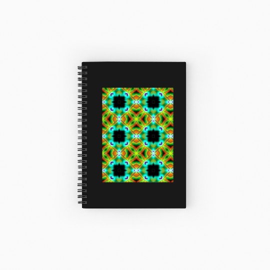 enchanting abstract seamless Spiral Notebooks   Ruled Line