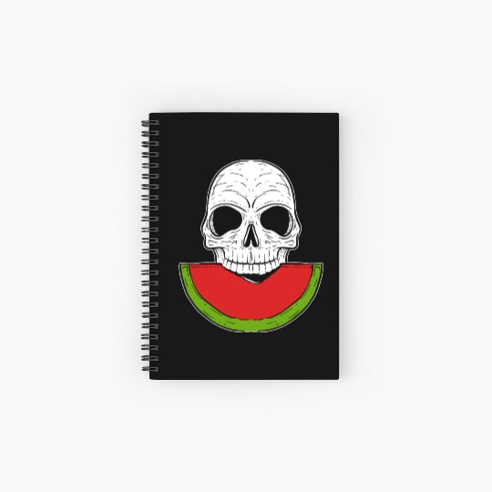 Watermelon Skull Fruitarianism Gift Spiral Notebooks   Ruled Line