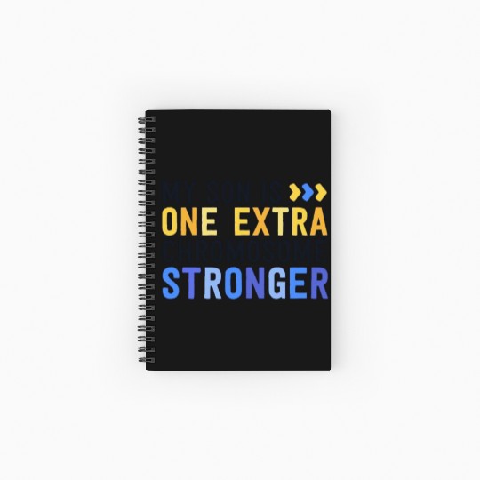 Family Down Syndrome Awareness My Son One Extra Spiral Notebooks   Ruled Line