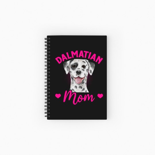 Dog Lover Puppy Cute Dalmatian Mom Spiral Notebooks   Ruled Line