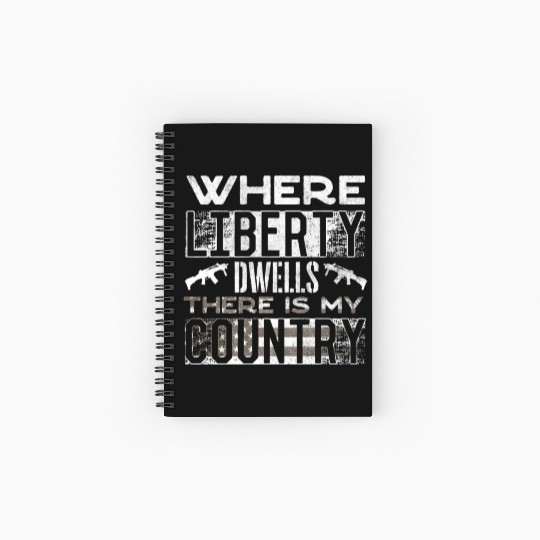 US Patriotic Quotes, Patriot, Patriots Spiral Notebooks   Ruled Line