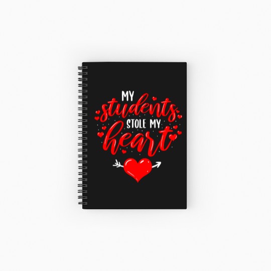 My Students Stole My Heart For Valentines Day Spiral Notebooks   Ruled Line