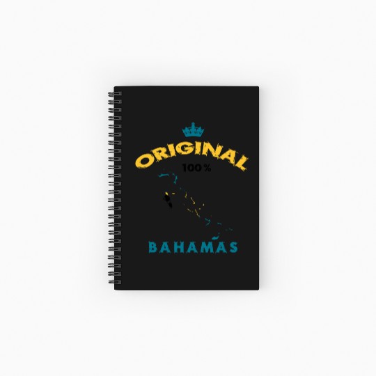 Bahamas original 100% flags design Spiral Notebooks   Ruled Line