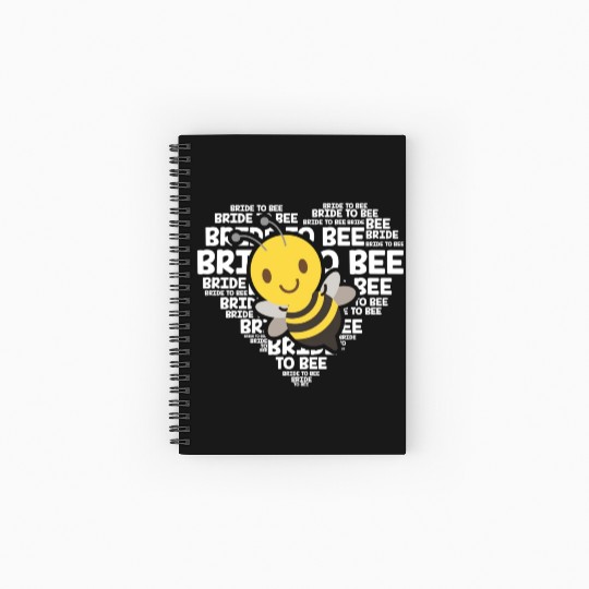 Bride To Bee Funny Engagement Future Wife Gift Spiral Notebooks   Ruled Line