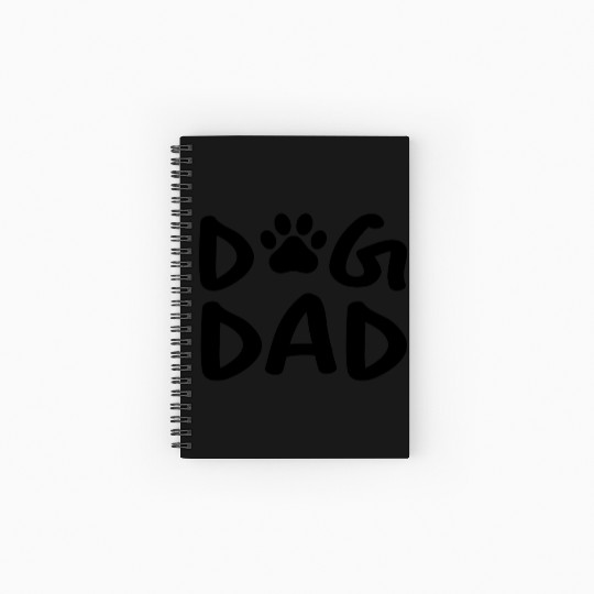 dog dad Spiral Notebooks   Ruled Line