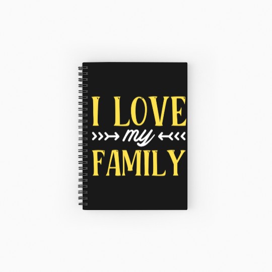 I Love My Family Reunion Families Gathering Spiral Notebooks   Ruled Line