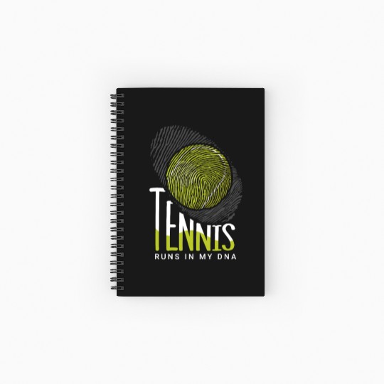 Tennis Player Present Tennis Club Coach Sport Spiral Notebooks   Ruled Line