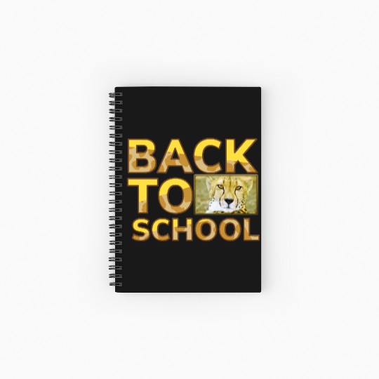 Back to school leopard print Spiral Notebooks   Ruled Line