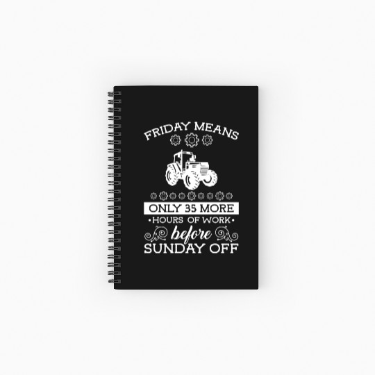 Farmer Farmer Harvest Spiral Notebooks   Ruled Line