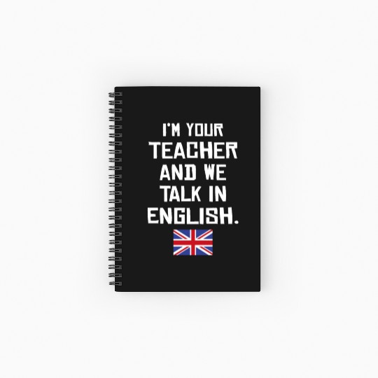 British English Teacher Spiral Notebooks   Ruled Line