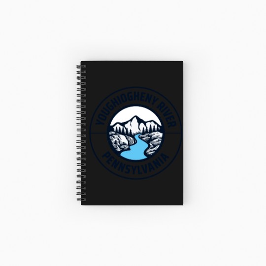 Youghiogheny River Pennsylvania State Lovers Mount Spiral Notebooks   Ruled Line