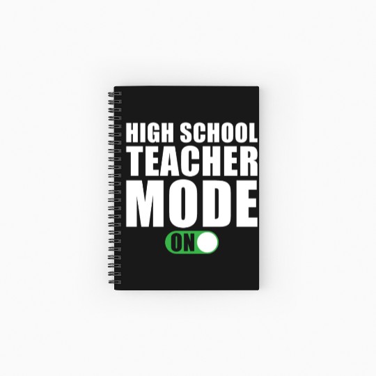 High School Teacher Mode on Spiral Notebooks   Ruled Line