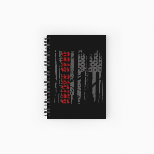 Drag Racer Fans Patriotic American Flag Drag Racin Spiral Notebooks   Ruled Line