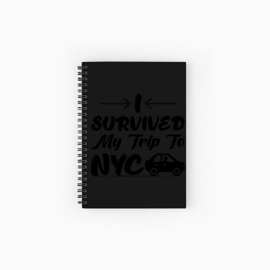 I Survived My Trip To NYC Spiral Notebooks   Ruled Line Design