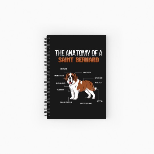 Definition Animal Pet Anatomy Of Saint Bernard Spiral Notebooks   Ruled Line