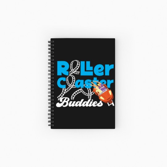 Roller Coaster Friends Besties Spiral Notebooks   Ruled Line