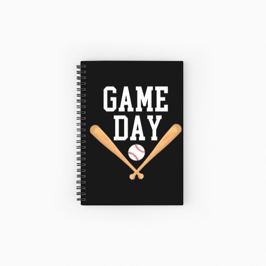 Game Day Baseball Baseball Life, Softball Spiral Notebooks   Ruled Line