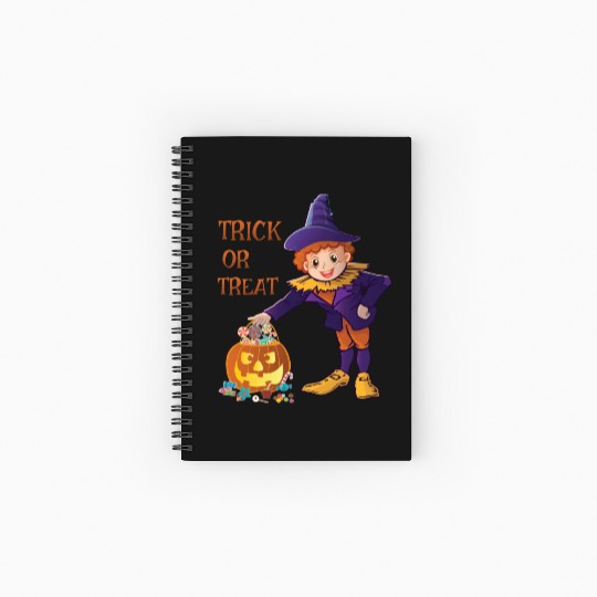 Trick Or treat halloween Spiral Notebooks   Ruled Line