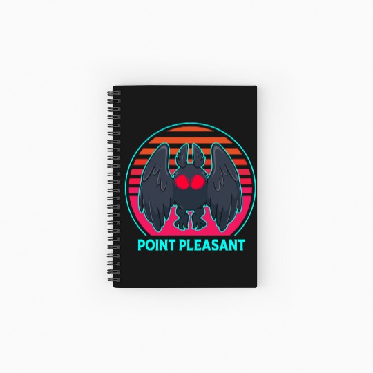 Cryptozoology Folklore Mothman Point Pleasant Spiral Notebooks   Ruled Line