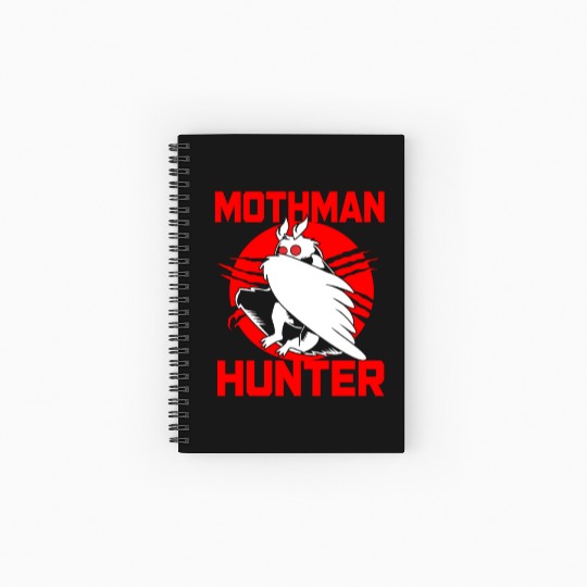 Cryptozoologist Cryptid Folklore Funny Mothman Spiral Notebooks   Ruled Line