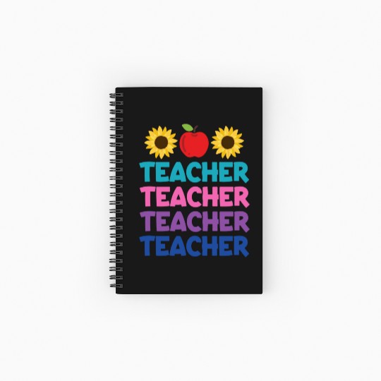 Funny Teacher svg, Teacher Appreciation svg, Kinde Spiral Notebooks   Ruled Line