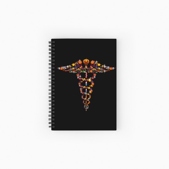 Halloween Medical Sign Spiral Notebooks   Ruled Line