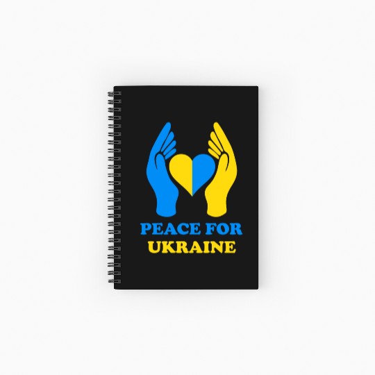 Peace for Ukraine Spiral Notebooks   Ruled Line