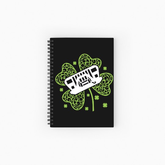 Shamrock Jeep Spiral Notebooks   Ruled Line