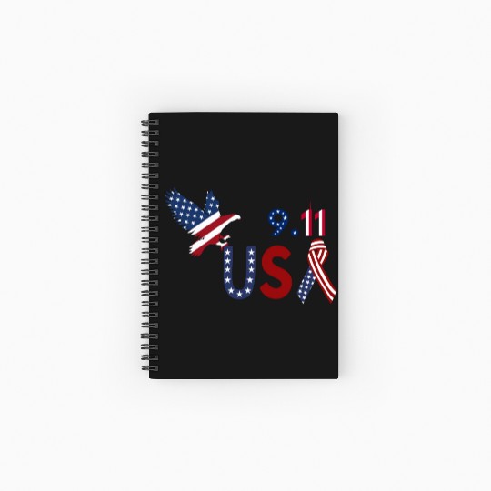 Patriot Day 9.11 Spiral Notebooks   Ruled Line
