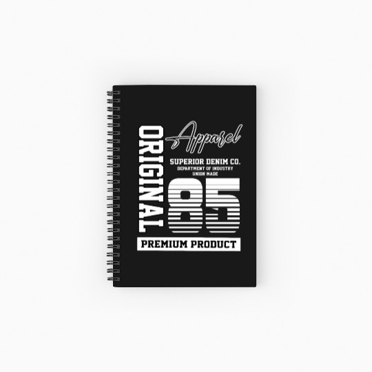 1985 Vintage Birthday Vintage Gift Retro Spiral Notebooks   Ruled Line