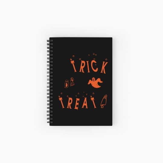 Halloween trick or treat spirit ghostoctober 31th Spiral Notebooks   Ruled Line