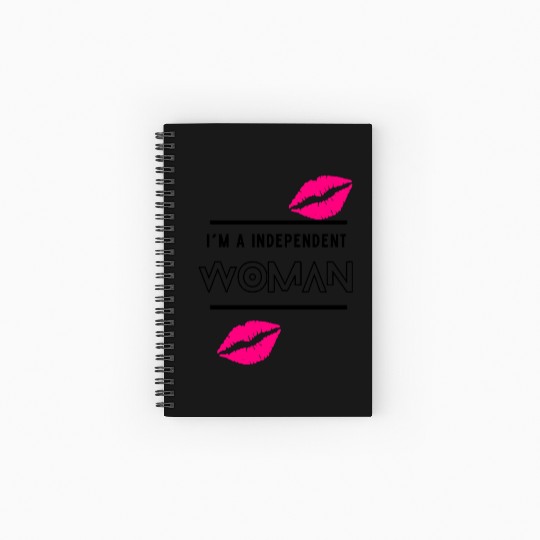 Independent Woman Spiral Notebooks   Ruled Line
