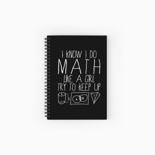 i know i do math Spiral Notebooks   Ruled Line