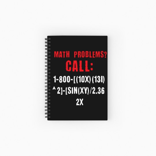 math problem call Spiral Notebooks   Ruled Line