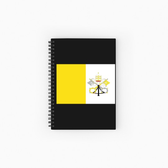 Official Vatican City Flag Vaticans Country Pride Spiral Notebooks   Ruled Line
