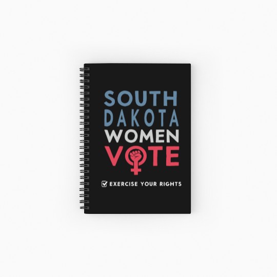 South Dakota Women Vote Voter 2022 Election Spiral Notebooks   Ruled Line