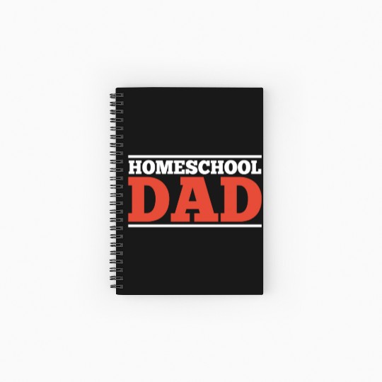 Homeschool Dad Daddy Father Homeschooling Spiral Notebooks   Ruled Line
