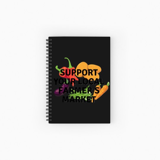 farmers market Spiral Notebooks   Ruled Line